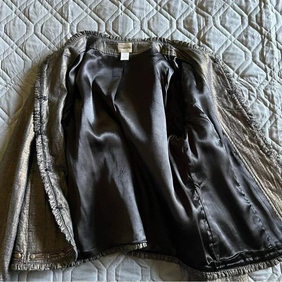 Chico”s Golden‎ Trinket Royalty Beaded Jacket Size Medium - Picture 11 of 11